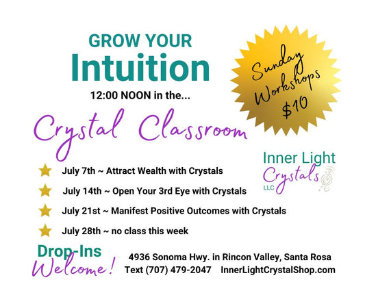 July Crystal Energy Classes