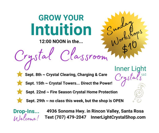 September Crystal Energy Classes