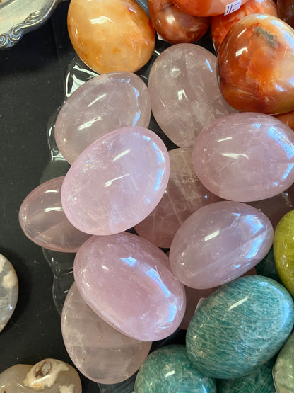 Rose Quartz Palm Stones