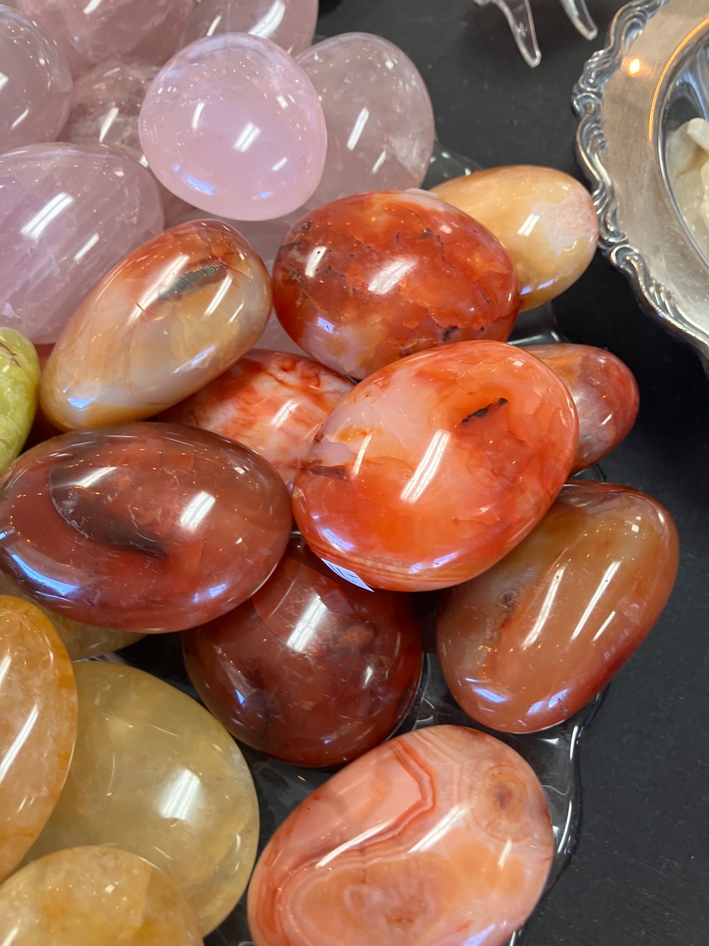 Carnelian Palm Stones