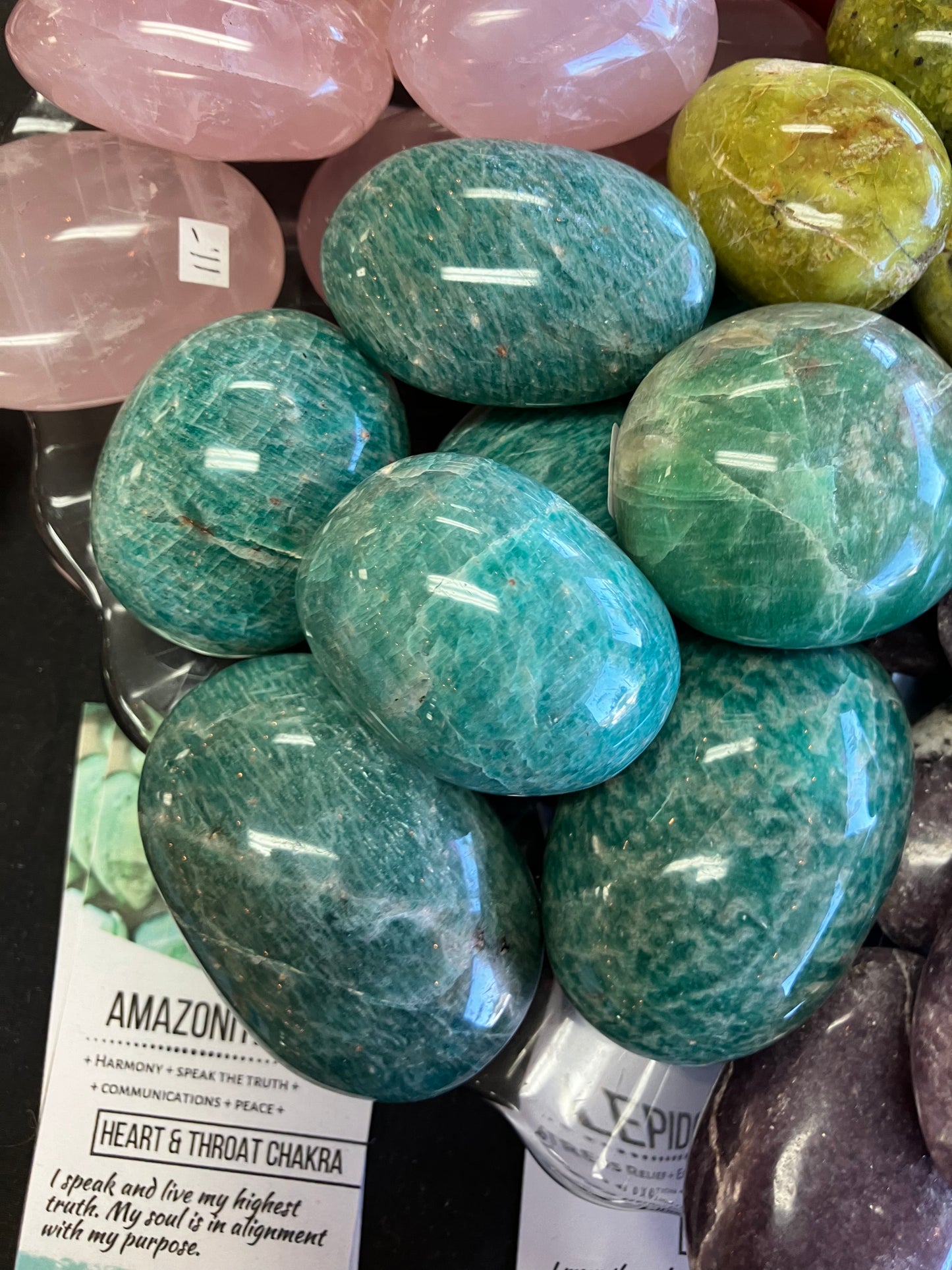 Amazonite Palm Stone